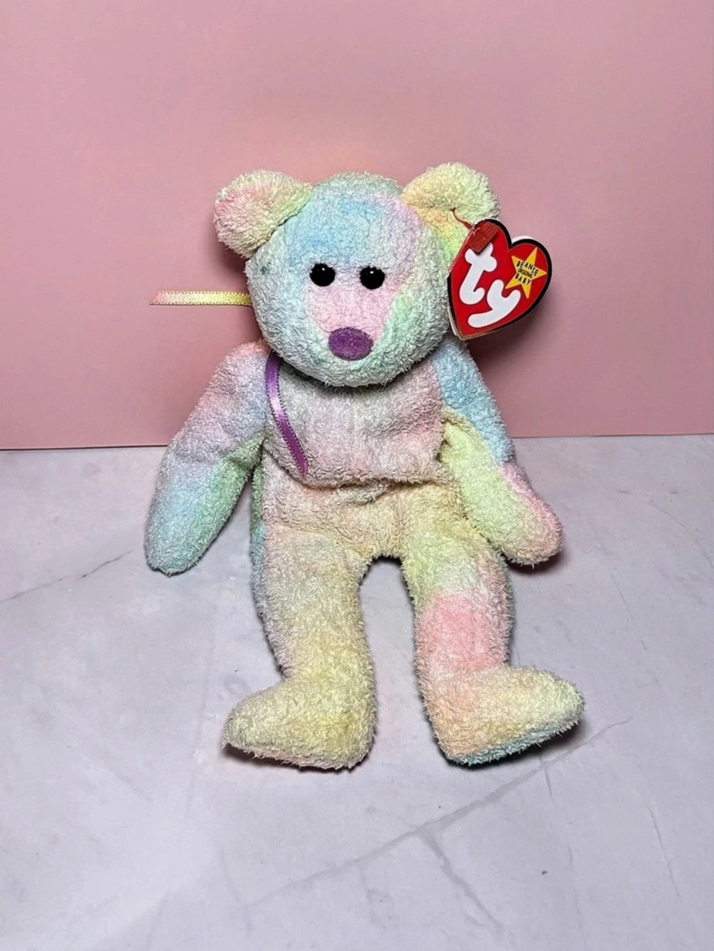 🩷 Ty Beanie Babies Groovy Bear 1999
